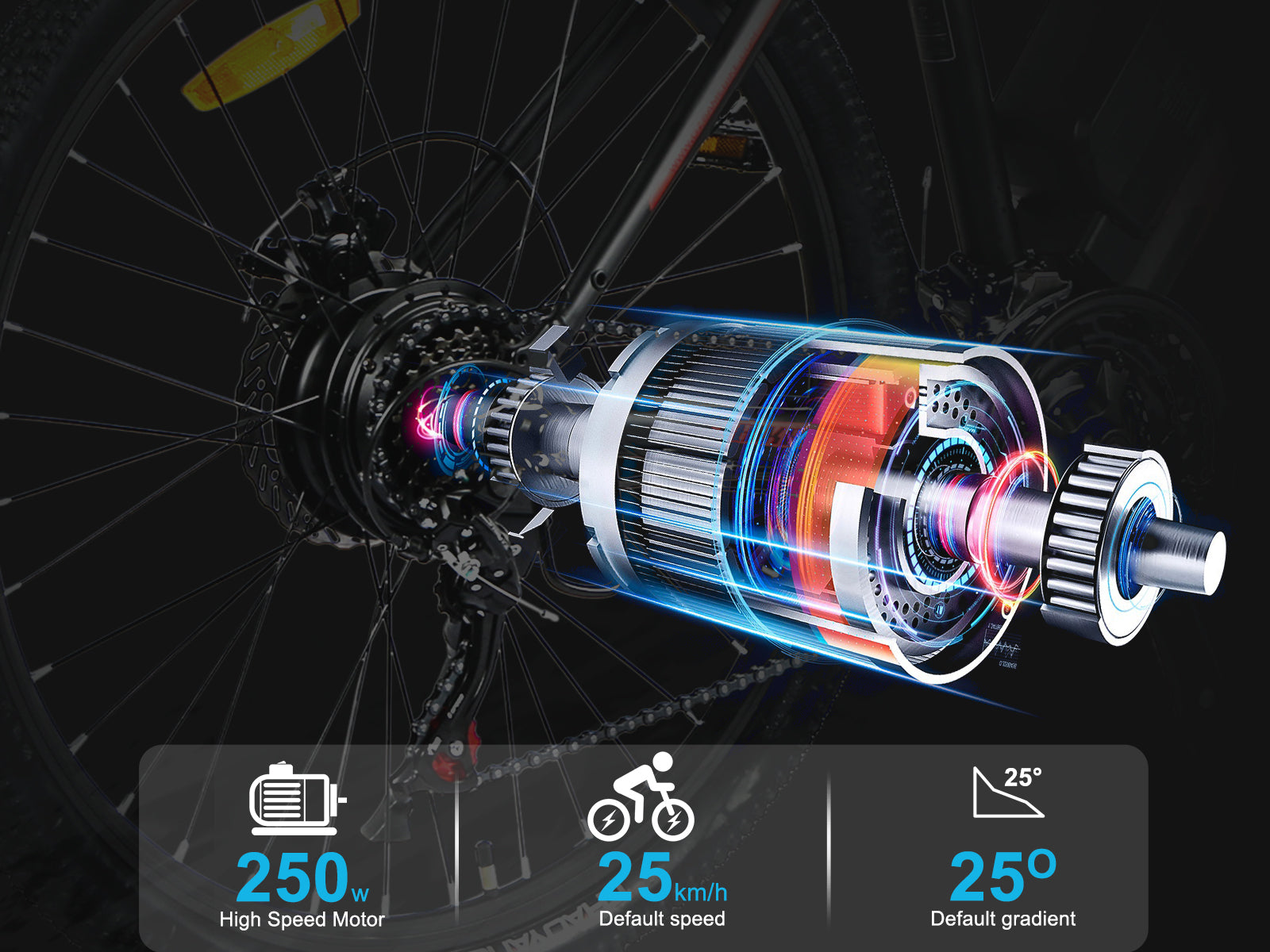 Samebike EBE2 horský elektrobicykel s torque senzorom 2